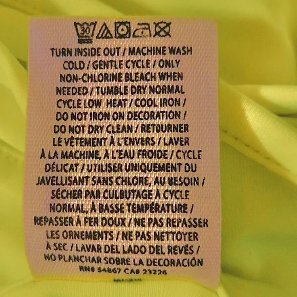 New PINK Victoria’s Secret neon yellow racer back tank top - Picture 3 of 4